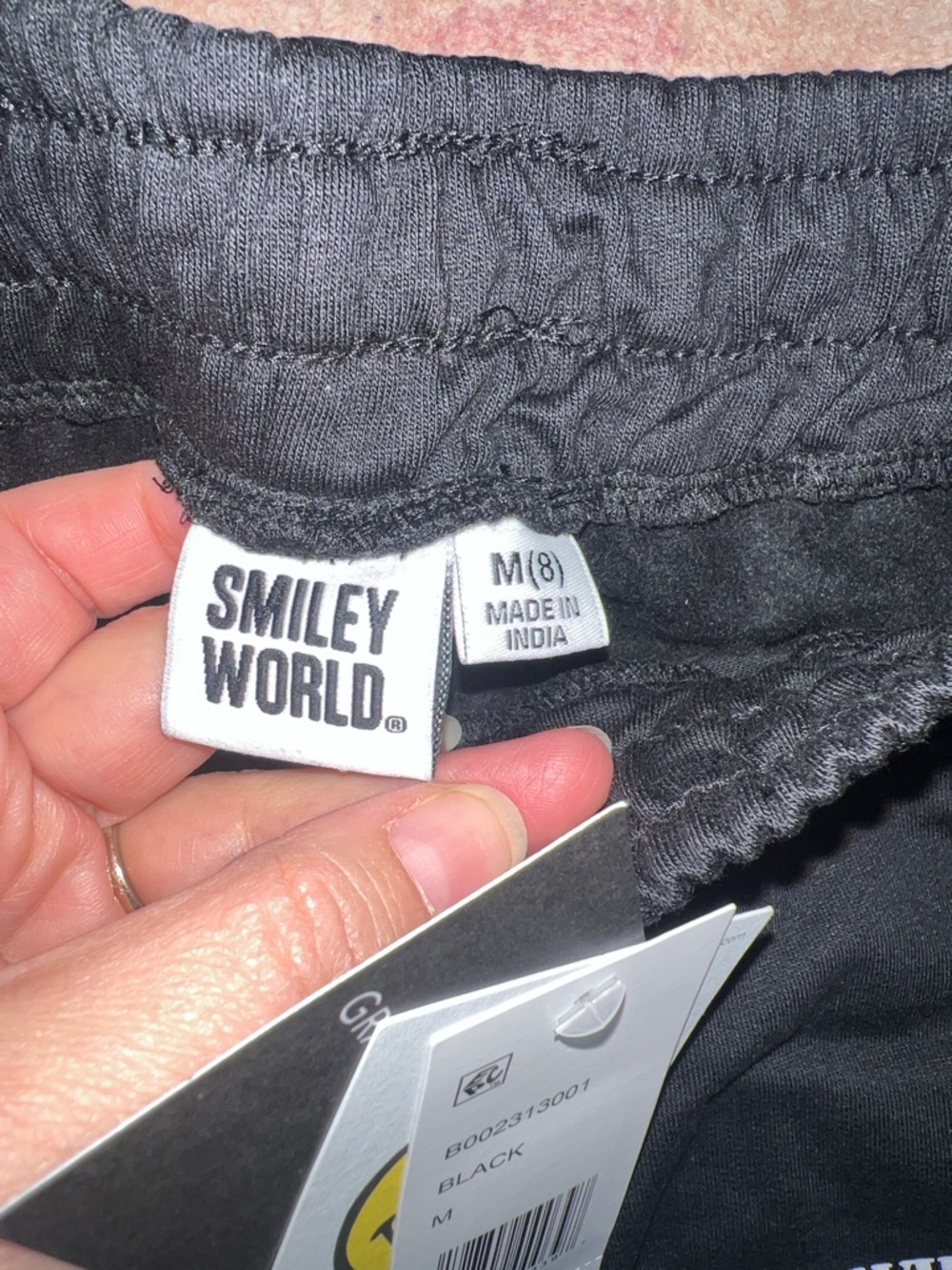 NEW Grayson Threads Black Shorts with Yellow Smiley Graphic - Picture 3 of 8